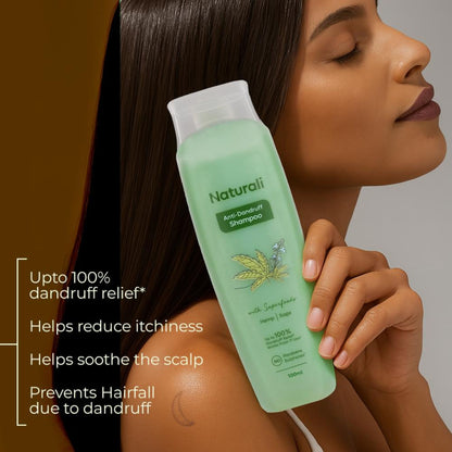 Naturali Anti-Dandruff Shampoo with Superfood Hemp Oil & Sage Extract