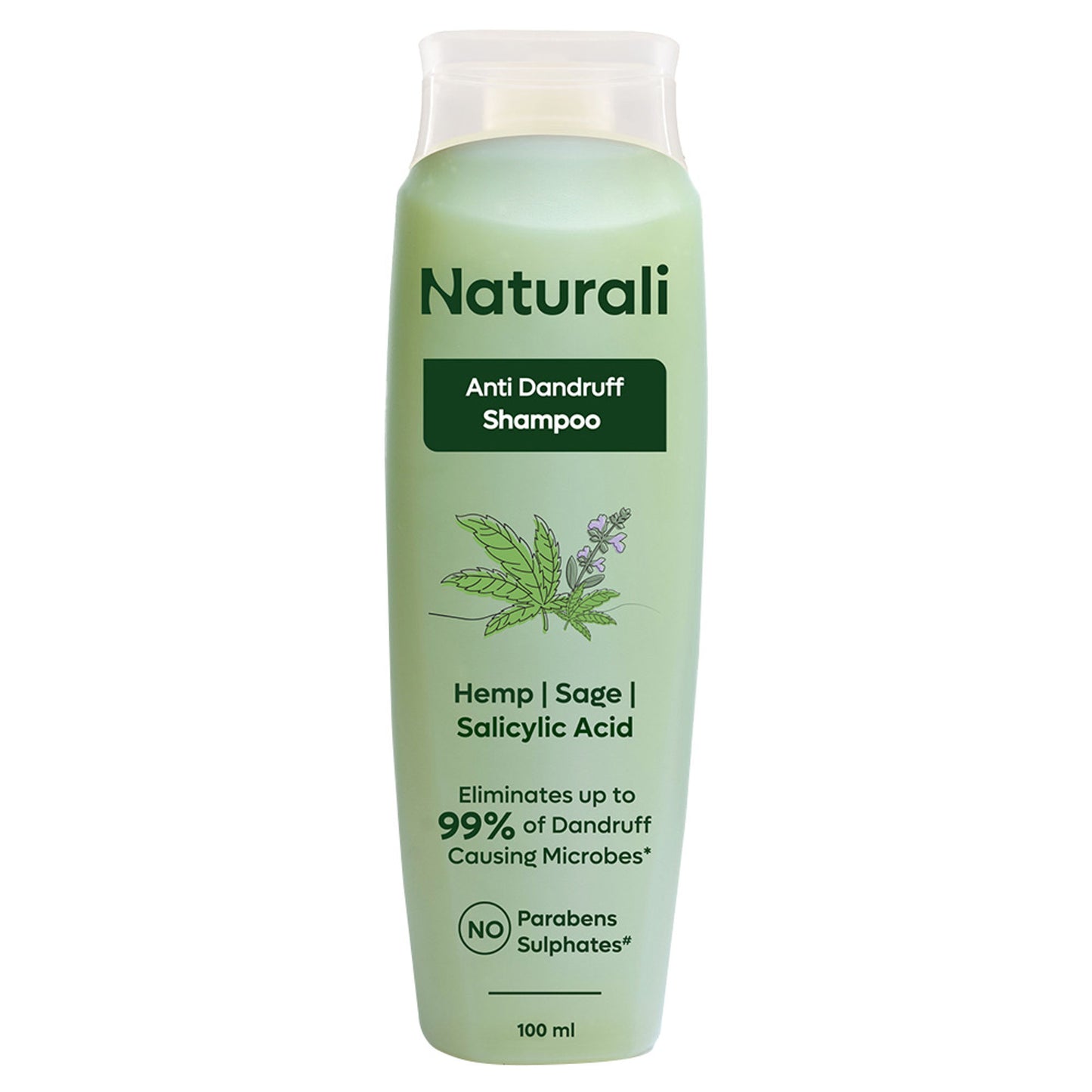 Naturali Anti-Dandruff Shampoo with Superfood Hemp Oil & Sage Extract