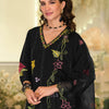 Indyancart IE Floral Embroidered Thread Work Straight Kurta With Trousers And Dupatta