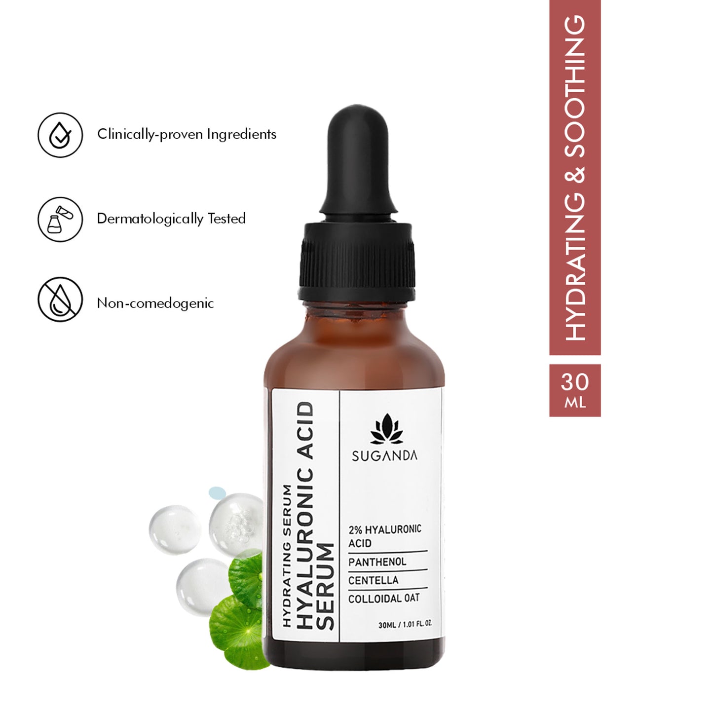 Suganda Hyaluronic Acid Serum For Fine Lines, Wrinkles, Dry & Sensitive Skin