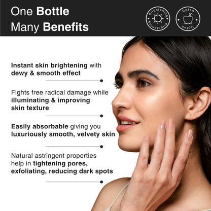 Soulflower 20% Vitamin C Serum for Instant Skin Glow - Dermat Tested for Dark Spots & Dull Skin