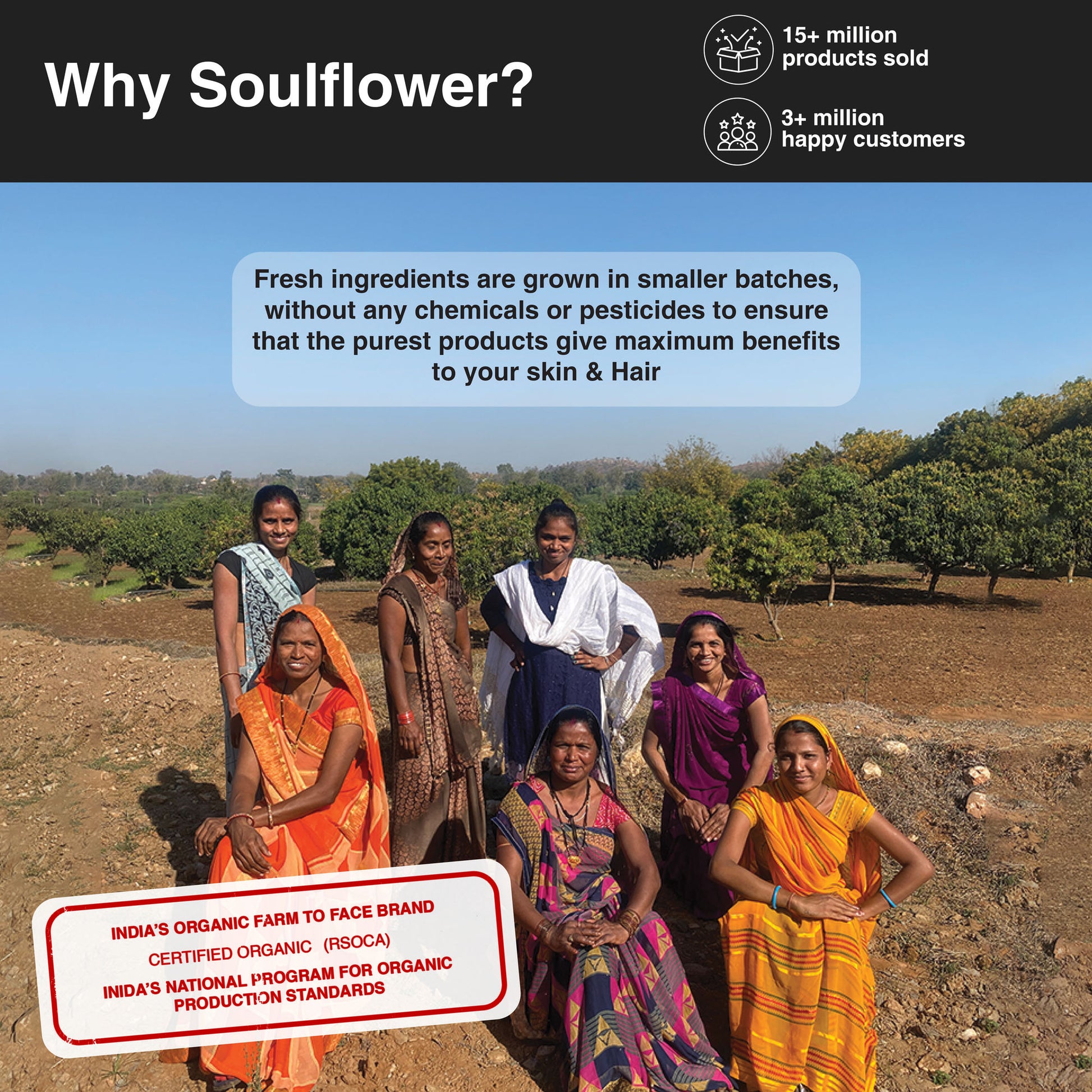 Soulflower 20% Vitamin C Serum for Instant Skin Glow - Dermat Tested for Dark Spots & Dull Skin