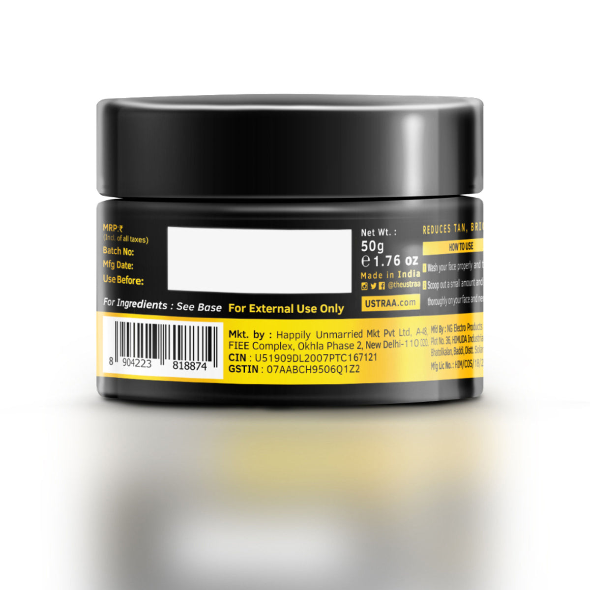 Ustraa De-Tan Cream For Men