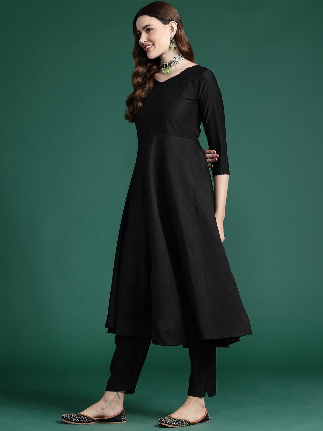 Indyancart IE Kurta With Trousers & Dupatta