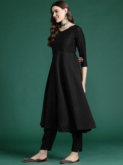 Indyancart IE Kurta With Trousers & Dupatta