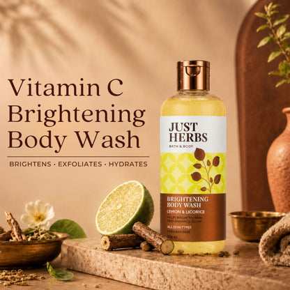 Just Herbs Lime And Liquorice Vitamin C Skin Brightening Body Wash