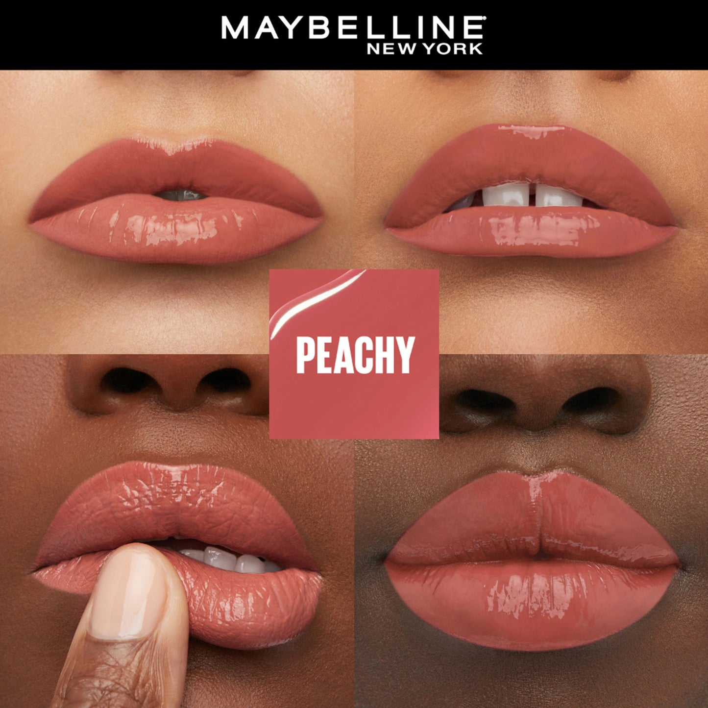 Maybelline New York Super Stay Vinyl Ink Liquid Lipstick, Instant Shine Lasts Up To 16H - Peachy