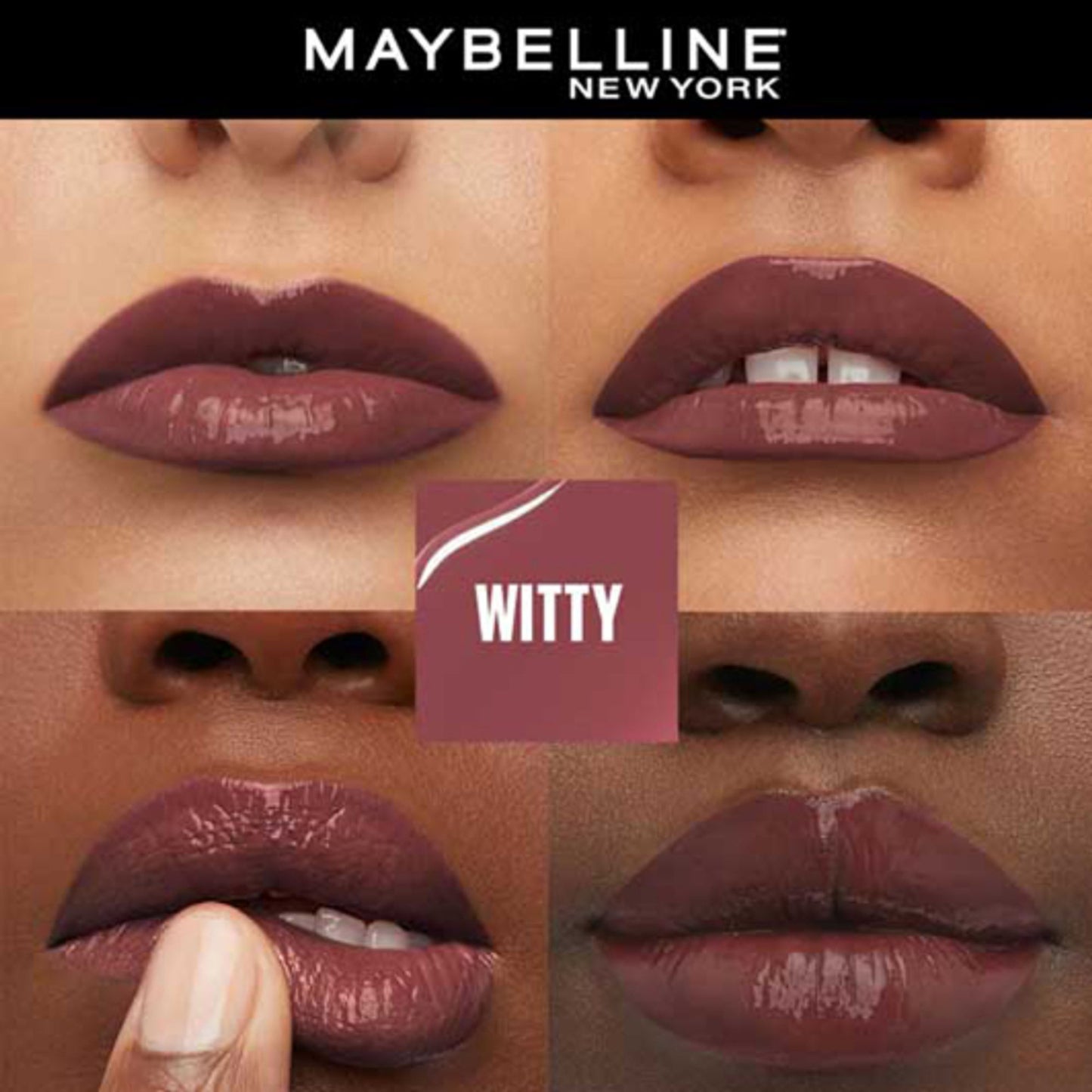 Maybelline New York Super Stay Vinyl Ink Liquid Lipstick, Instant Shine Lasts Up To 16H - Witty