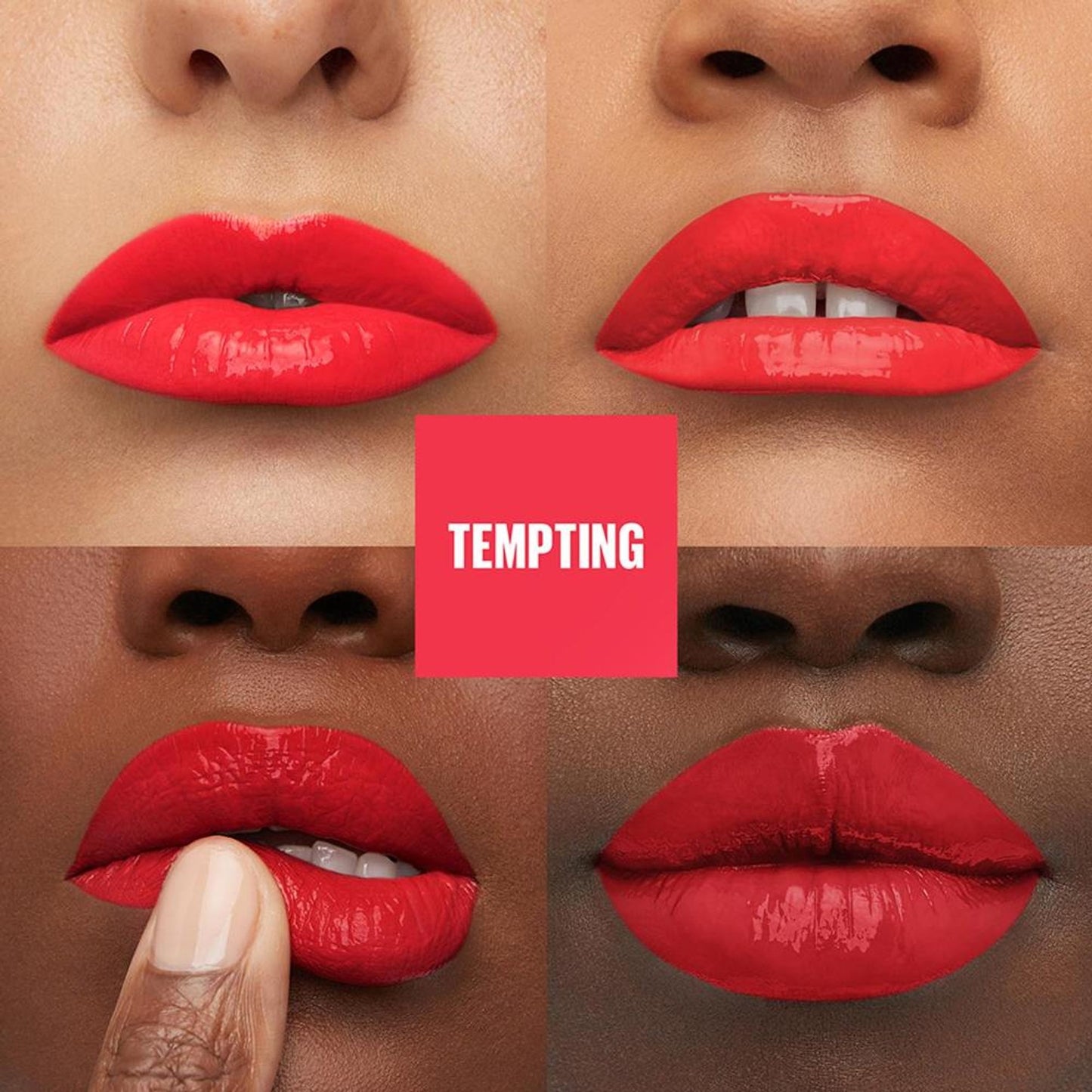 Maybelline New York Super Stay Vinyl Ink Liquid Lipstick, Instant Shine Lasts Up To 16H - Tempting