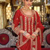 Dhiyona IE Ethnic Motifs Embroidered Kurta with Palazzos & Dupatta