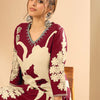 Dhiyona IE Women Floral Printed Regular Sequinned Kurta with Salwar