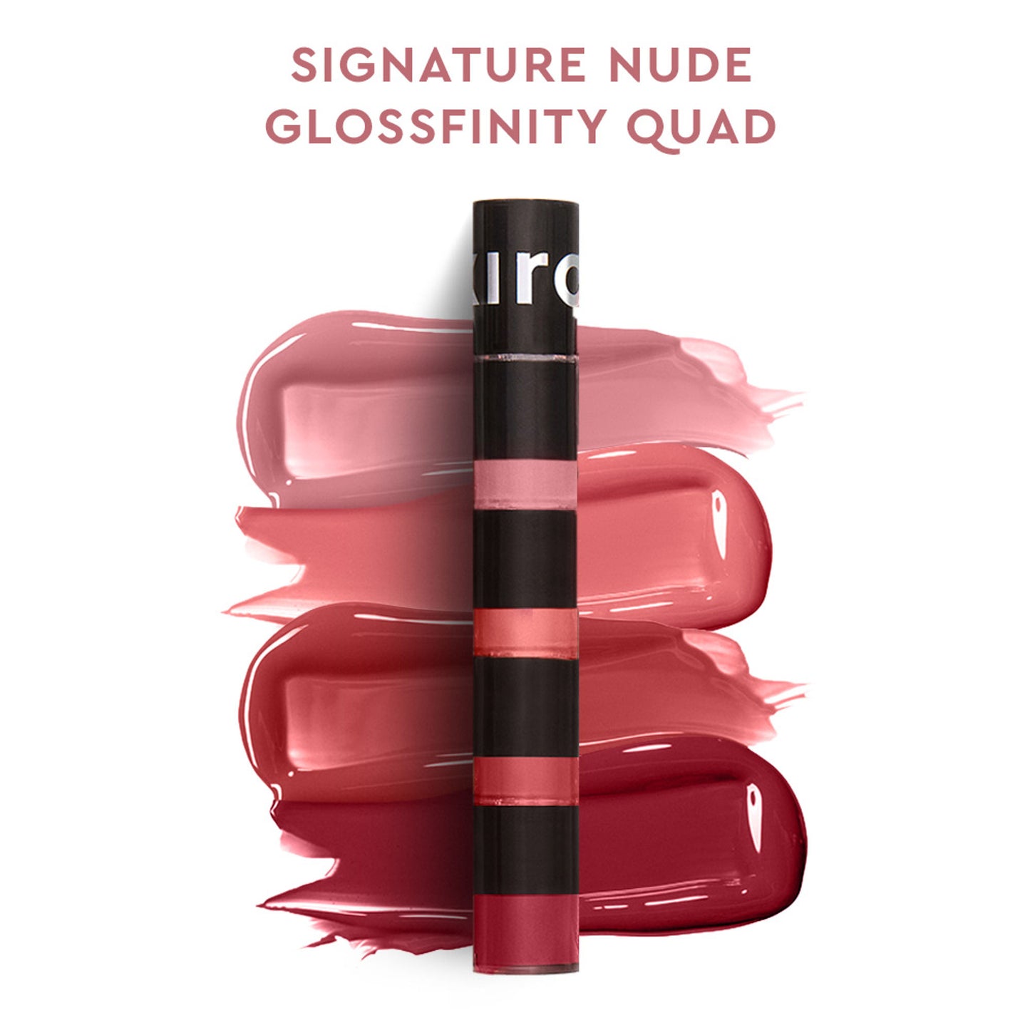 KIRO Four Play Glossfinity Liquid Lipstick - Signature Nude Pink Quad
