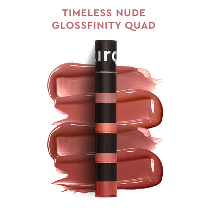 KIRO Four Play Glossfinity Liquid Lipstick - Timeless Nude Brown Quad
