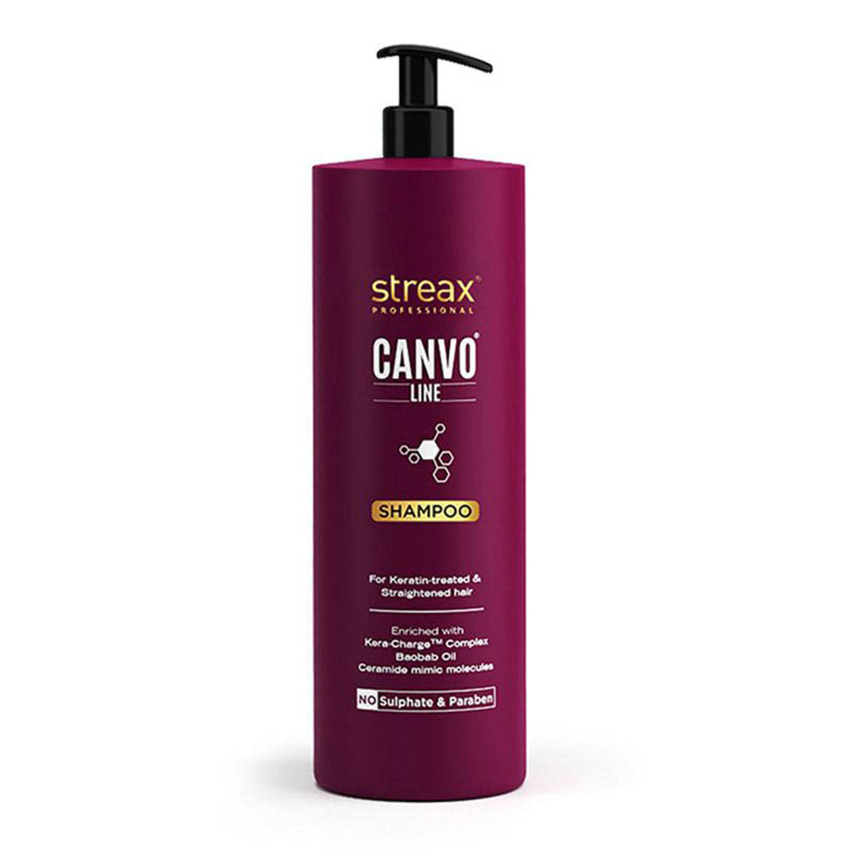 Streax Professional Canvoline Shampoo for Chemically Treated & Damaged Hair