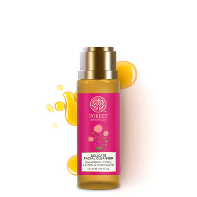 Forest Essentials Delicate Facial Cleanser Mashobra Honey, Lemon & Rosewater