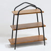 Vesta Homes 3-Tier Wooden Storage Rack for Kitchen, Bathroom | Countertop Organizer Shelf with Mango Wood & Iron Shelves | 51 x 18 x 44.5 cm