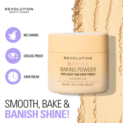 Makeup Revolution Loose Baking Powder - Banana