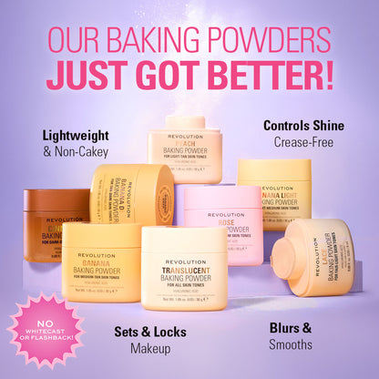 Makeup Revolution Loose Baking Powder - Banana Light