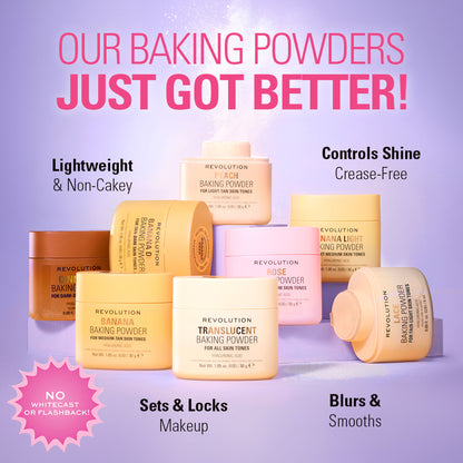 Makeup Revolution Loose Baking Powder - Translucent