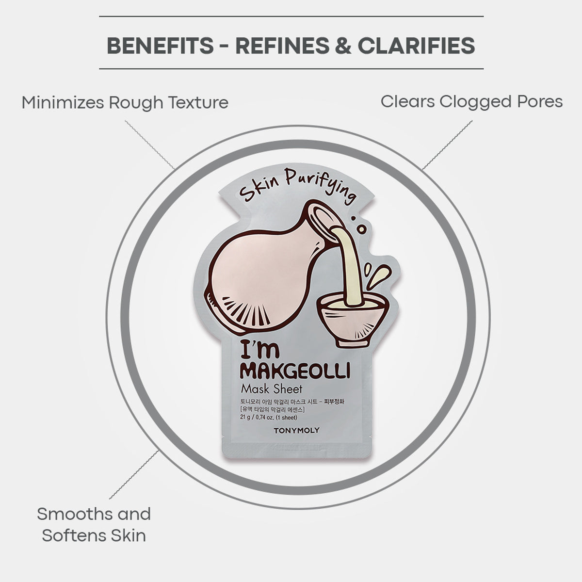 TONYMOLY Korean I'm Face Sheet Mask - Makgeolli