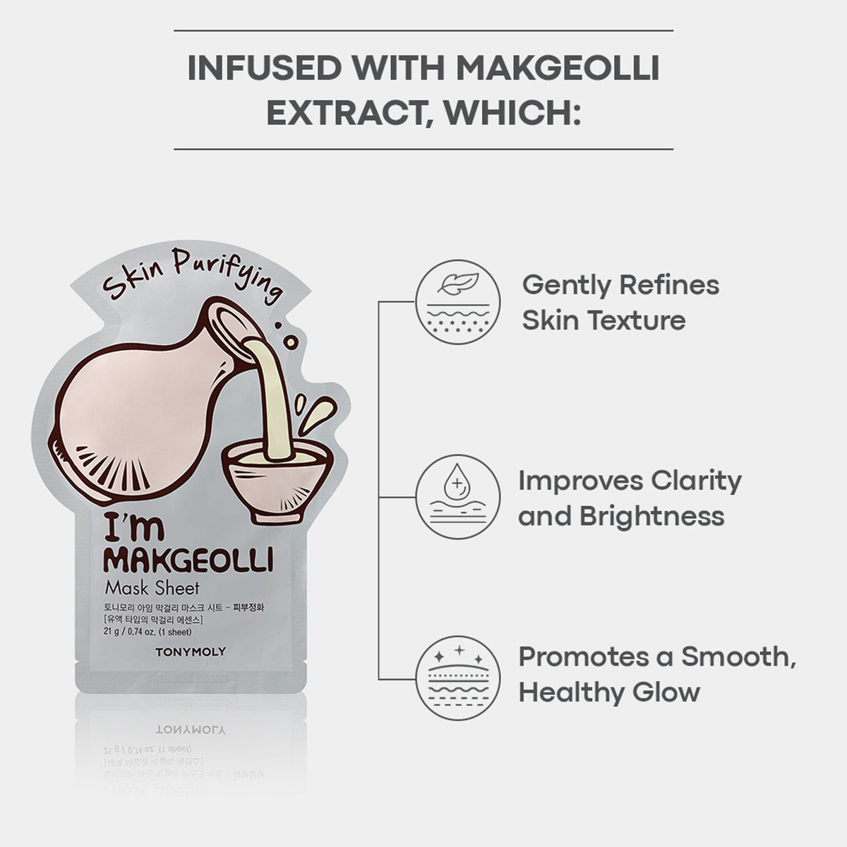 TONYMOLY Korean I'm Face Sheet Mask - Makgeolli