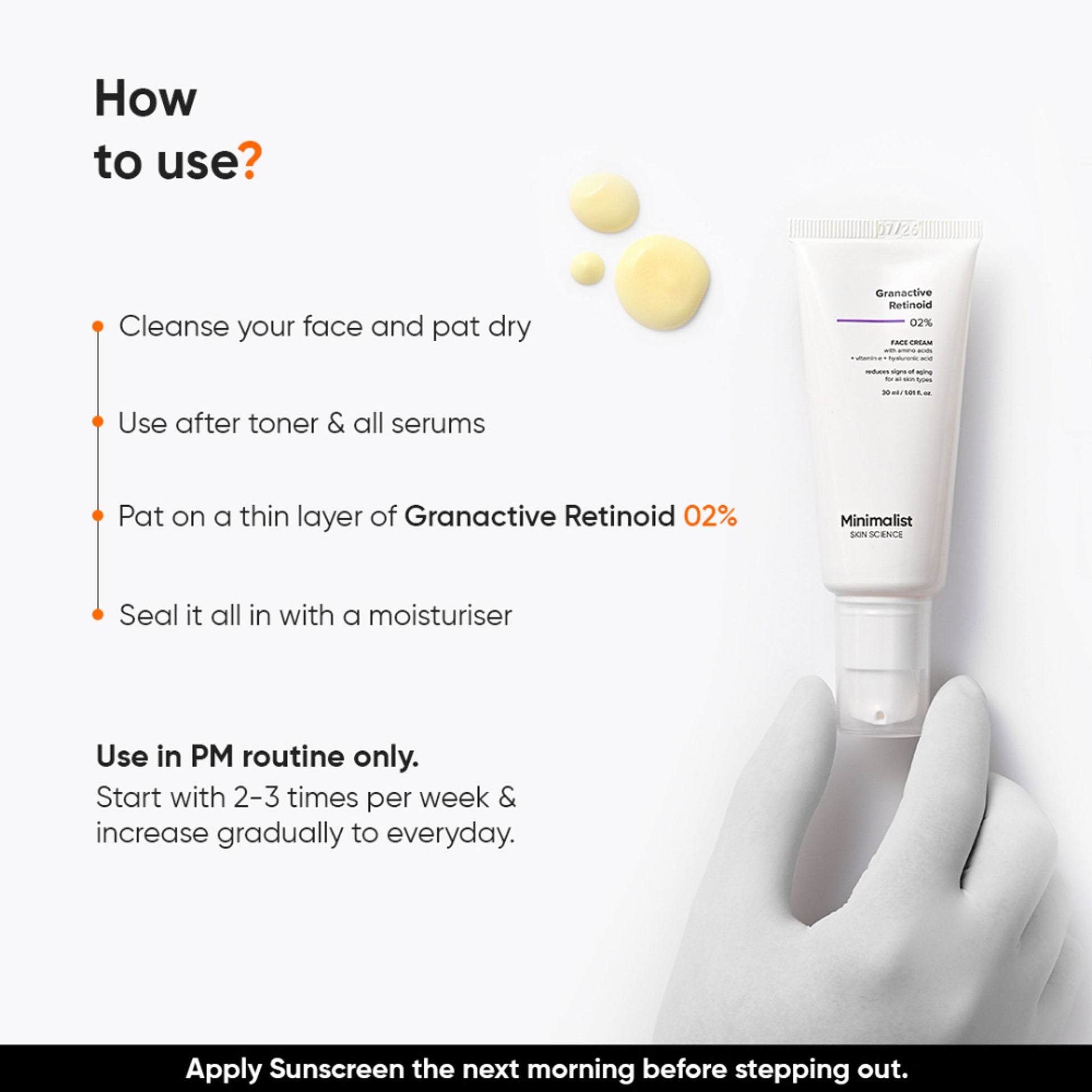 Minimalist 2% Granactive Retinoid Anti Aging Face Cream With Vitamin E & HA
