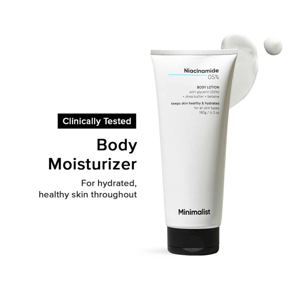 Minimalist 5% Niacinamide Body Lotion With Shea Butter, Glycerine & Betaine