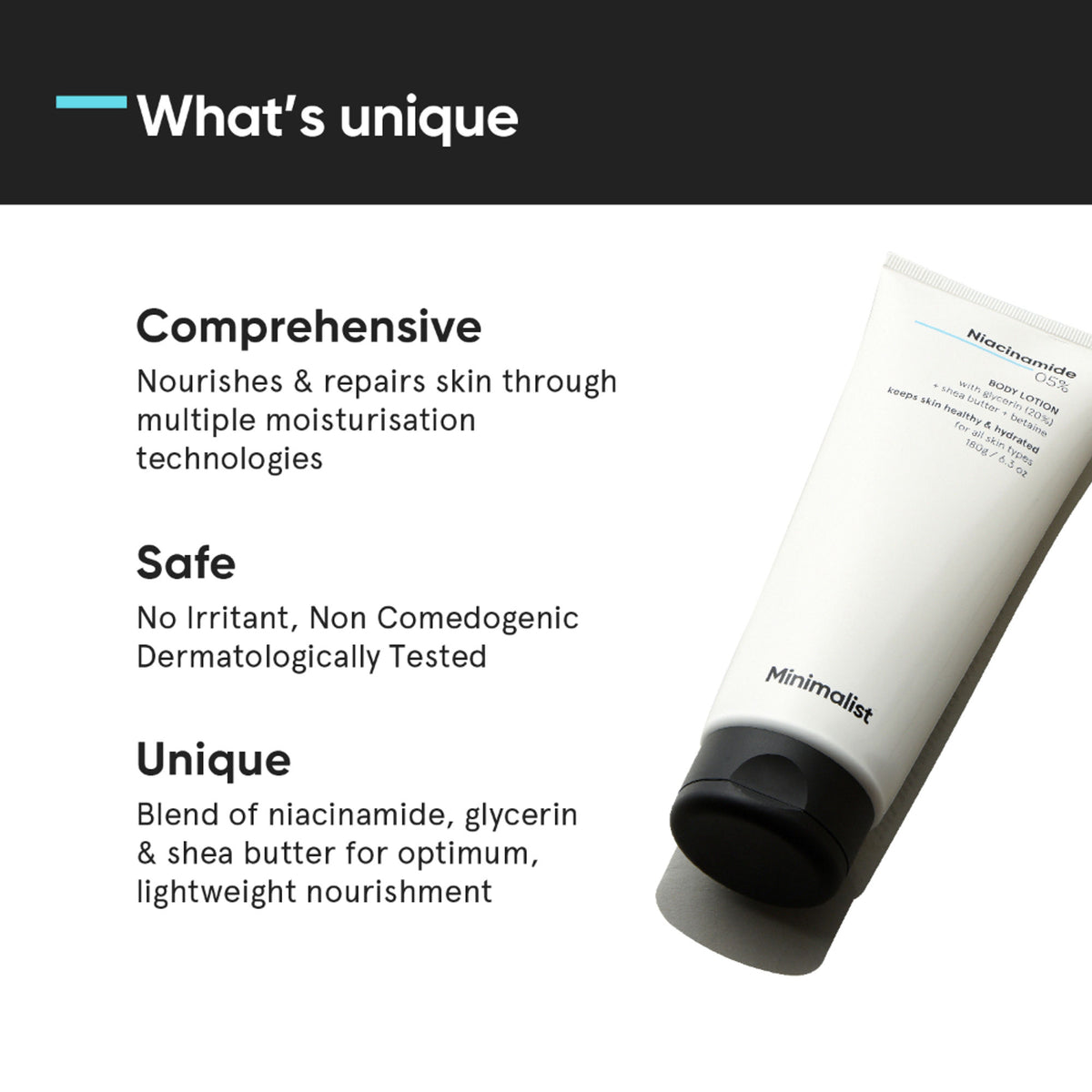Minimalist 5% Niacinamide Body Lotion With Shea Butter, Glycerine & Betaine