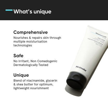 Minimalist 5% Niacinamide Body Lotion With Shea Butter, Glycerine & Betaine