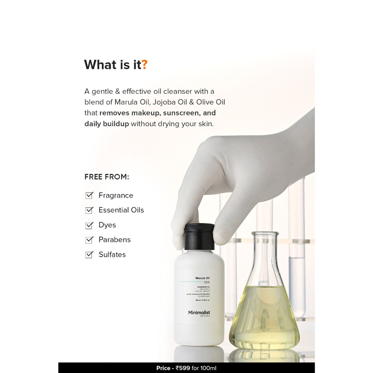 Minimalist Marula Oil 05% Cleansing Oil