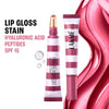 Lakme 9to5 Hya Beach Edit Lip Gloss Stain, Hydrating, Lasting Tint, SPF 15 - Raspberry Sorbet