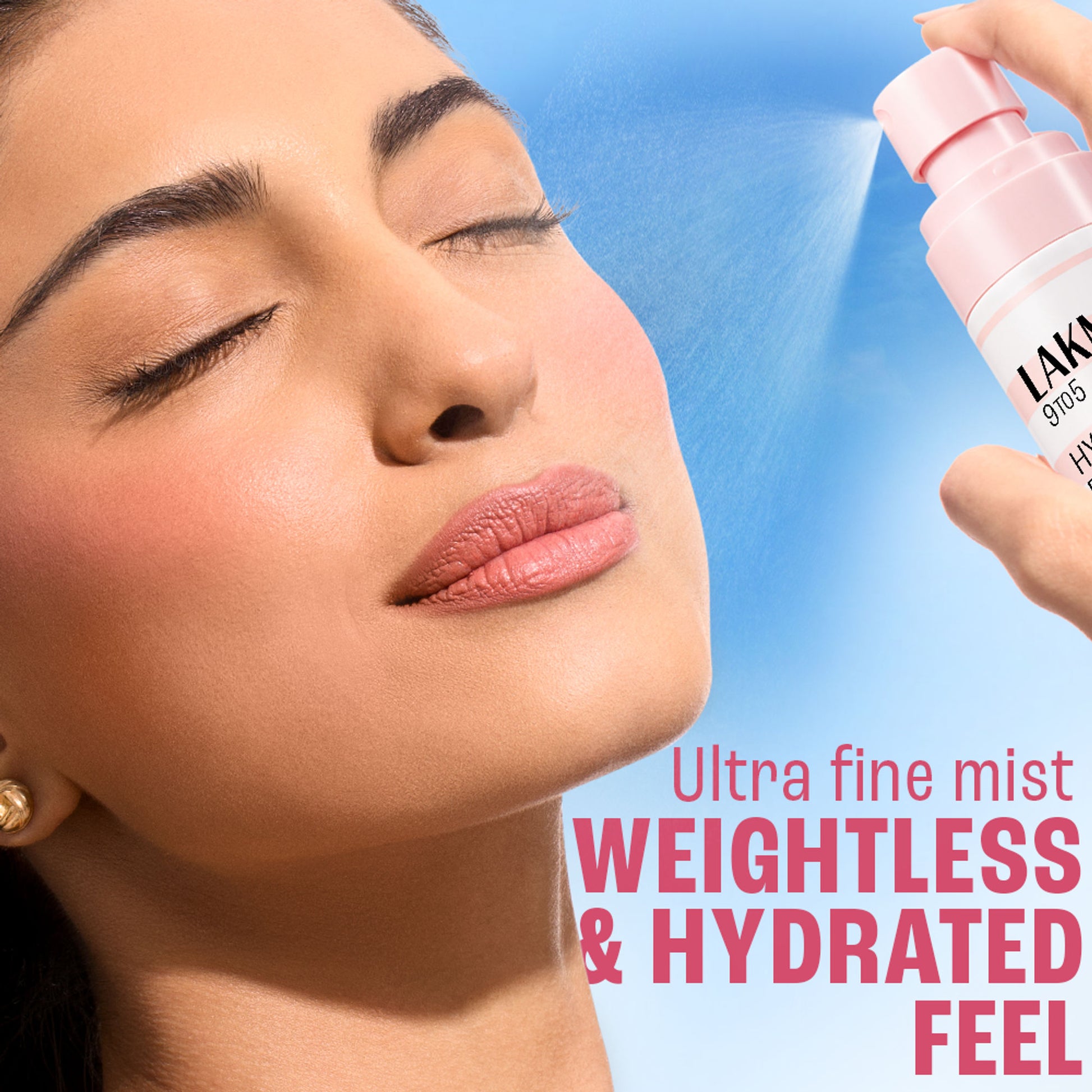 Lakme Hya Beach Edit Makeup Mist with UV Protection, Infused with Hyaluronic Acid, Long lasting