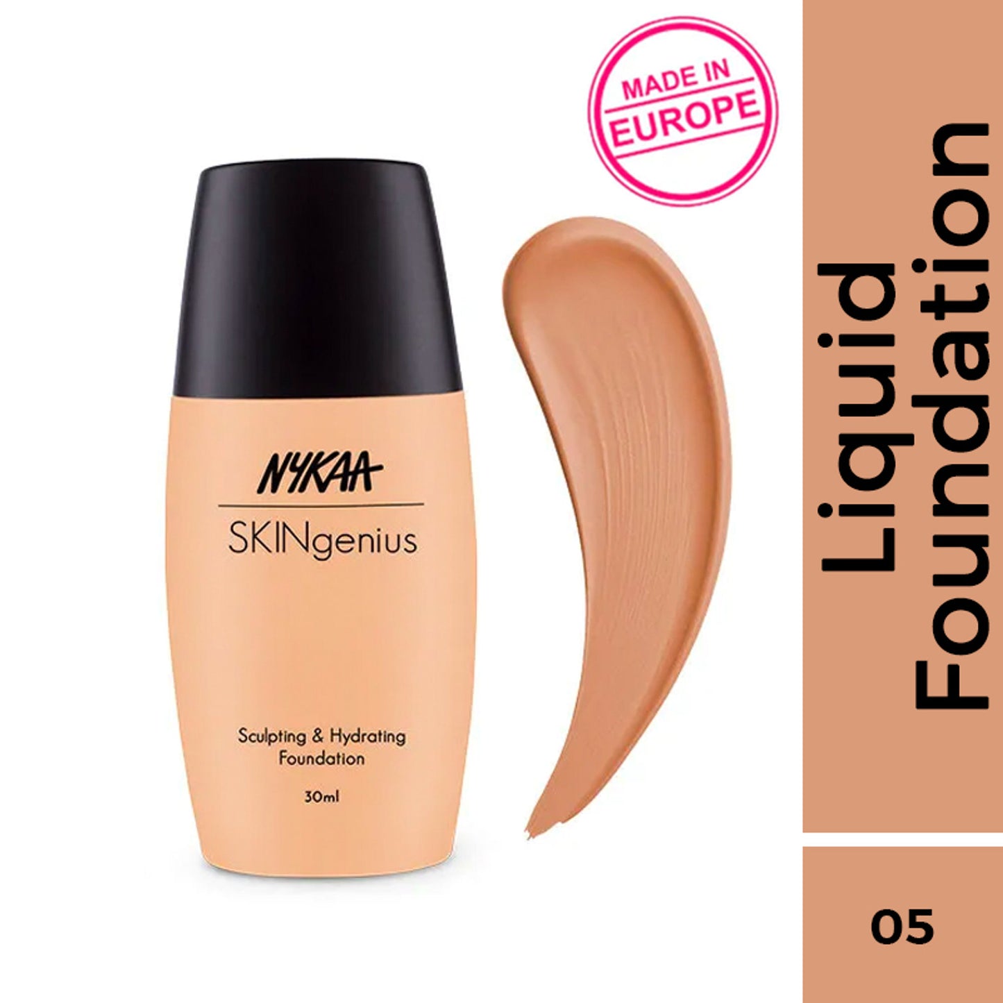 Nykaa Cosmetics SKINgenius Sculpting & Hydrating Dewy Foundation - Golden Honey 05