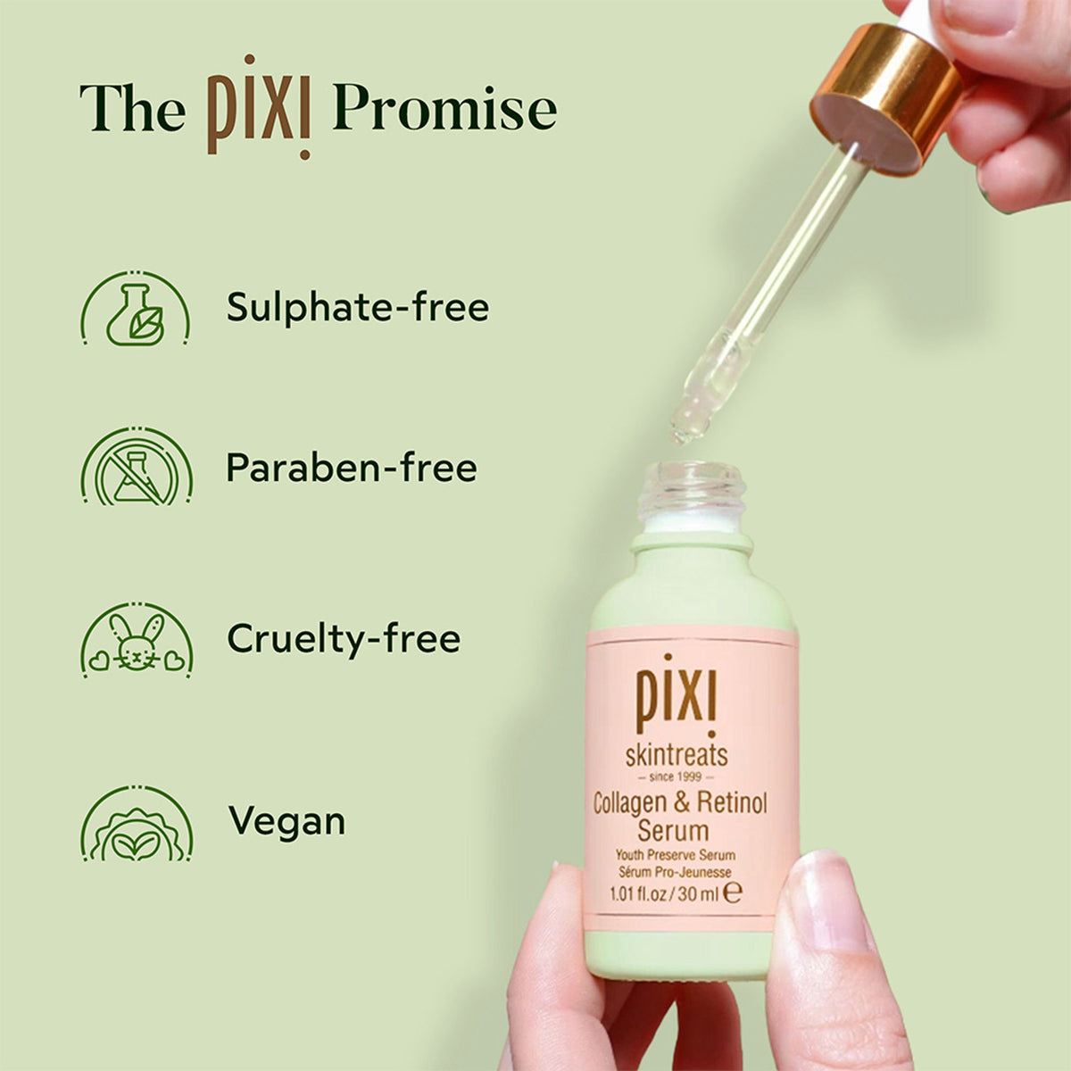 PIXI Botanical Collagen & Retinol Serum To Boost Radiance and Softens Fine Lines