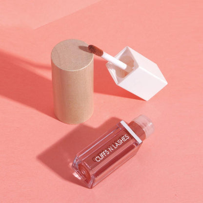 CUFFS N LASHES Matte Liquid Lipstick in Luxe shade, featuring the lipstick tube with a matte finish and the brand logo.