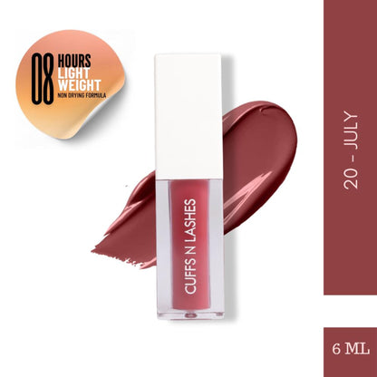 CUFFS N LASHES Matte Liquid Lipstick - 20 July