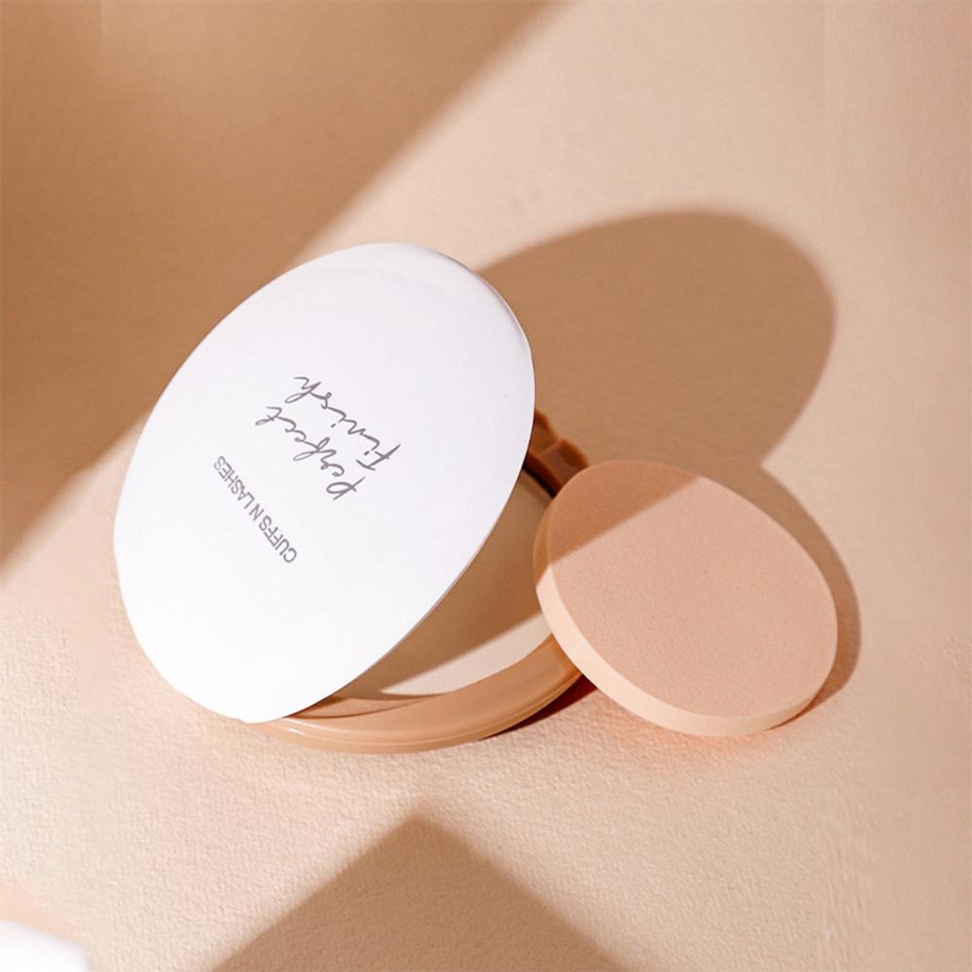 CUFFS N LASHES Perfect Finish Pressed Powder Compact With SPF 15 - 02 Ivory