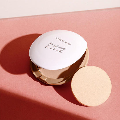 CUFFS N LASHES Perfect Finish Pressed Powder Compact With SPF 15 - 05 Light Medium