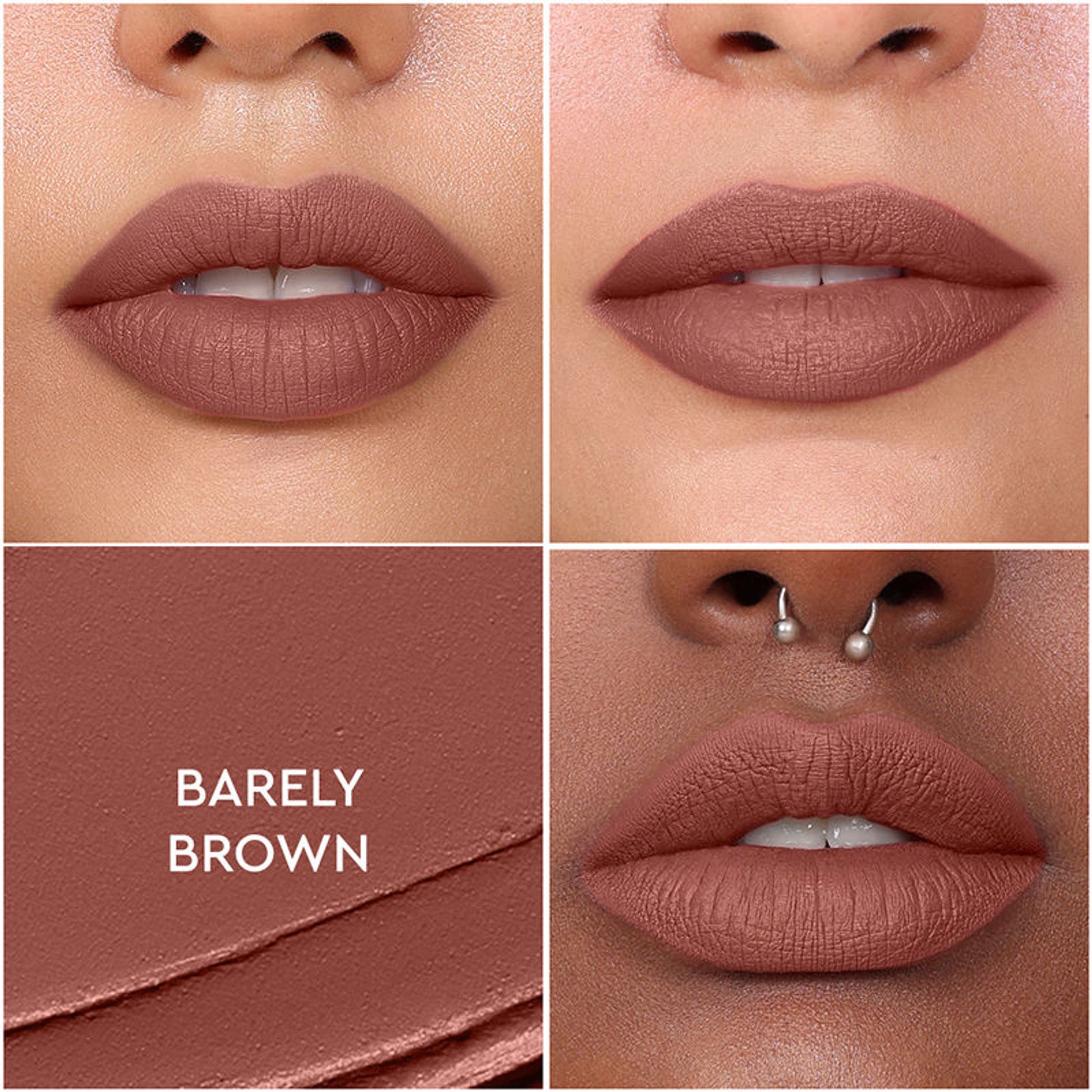 KIRO Non-Stop Airy Matte Liquid Lipstick - Barely Brown