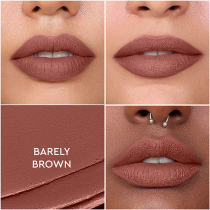 KIRO Non-Stop Airy Matte Liquid Lipstick - Barely Brown