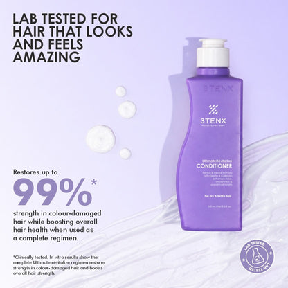 3TENX UltimateRevitalize Keratin Conditioner for Damaged & Frizzy Hair