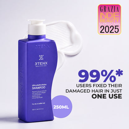 3TENX UltimateRevitalize Keratin Shampoo for Damaged & Frizzy Hair