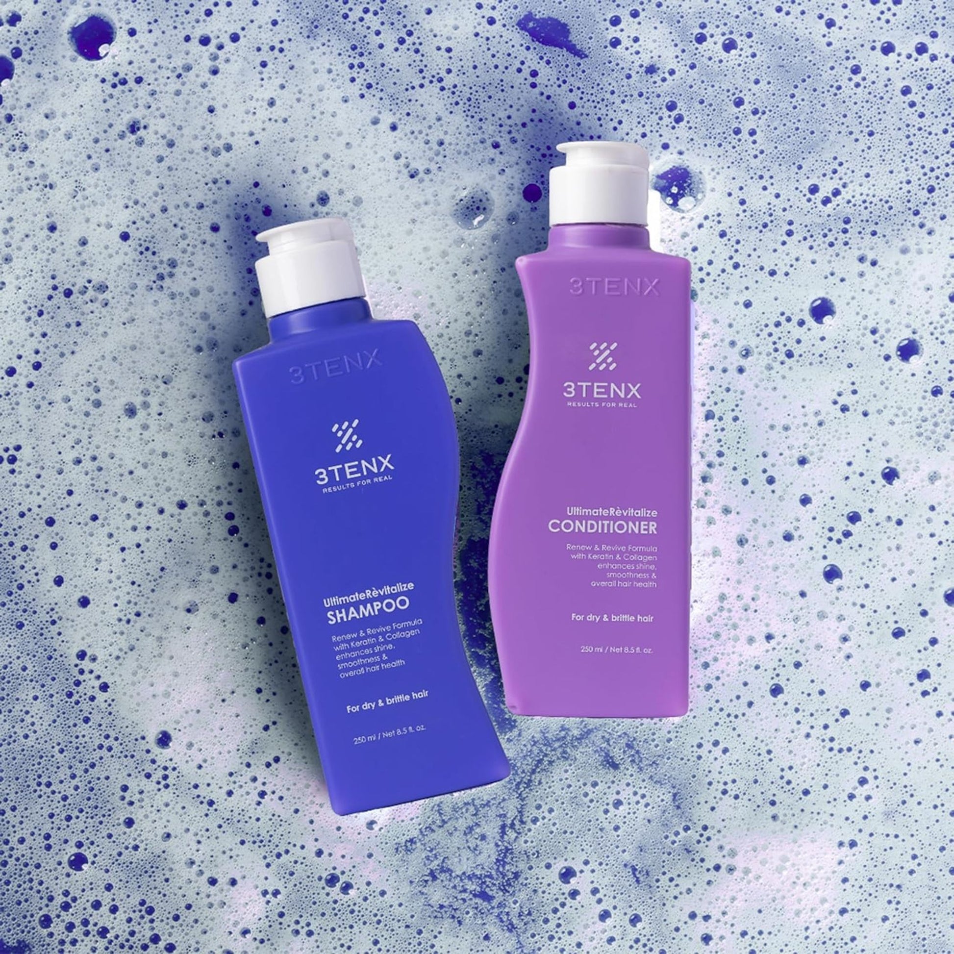 3TENX UltimateRevitalize Keratin Shampoo for Damaged & Frizzy Hair