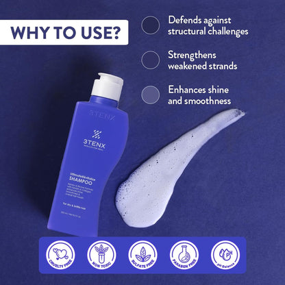 3TENX UltimateRevitalize Keratin Shampoo for Damaged & Frizzy Hair