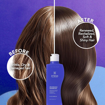 3TENX UltimateRevitalize Keratin Shampoo for Damaged & Frizzy Hair