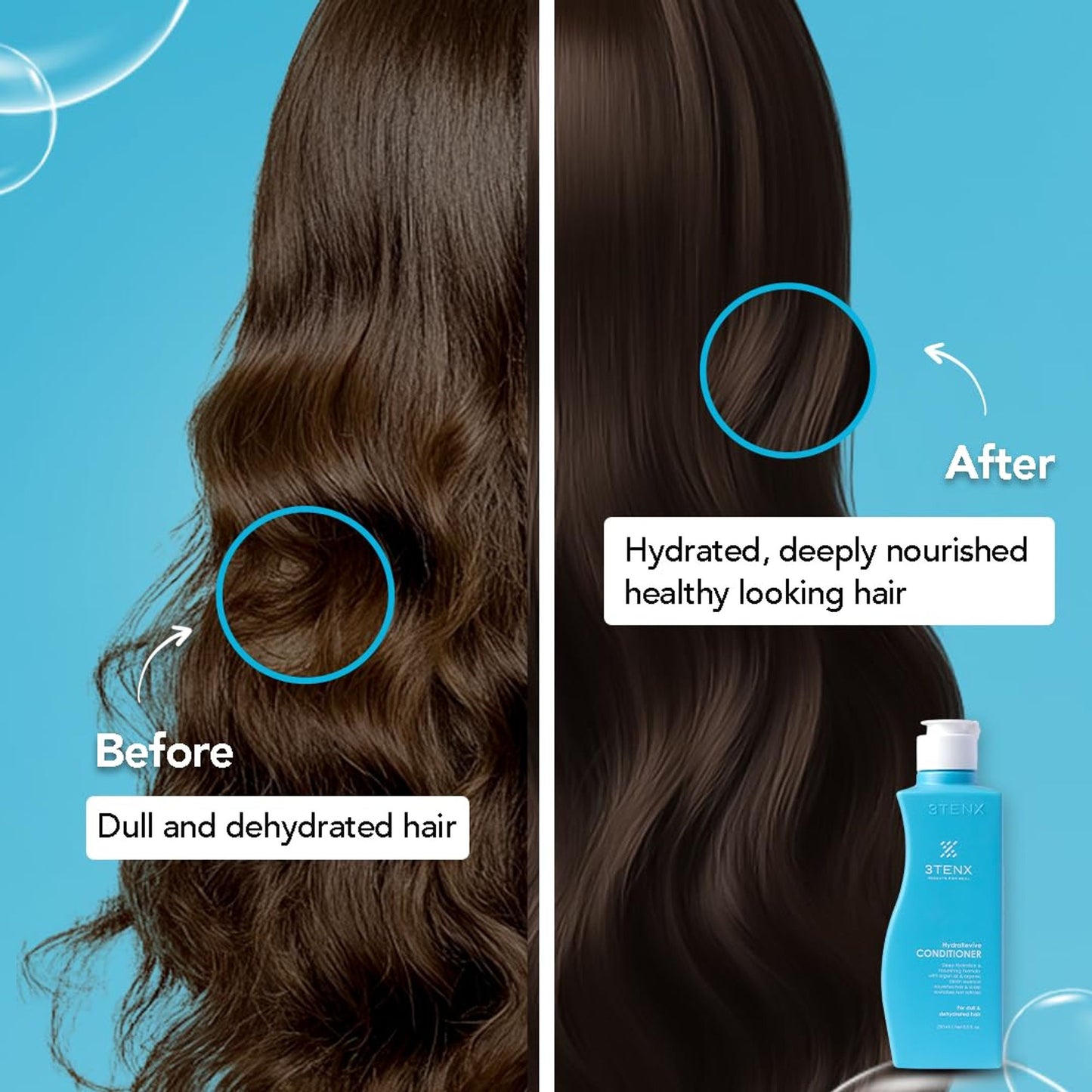 3TENX HydraRevive Hydrating Conditioner for Dry & Dull Hair