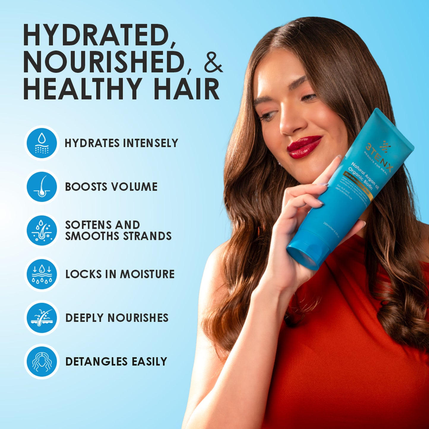 3TENX HydraRevive Hydrating Hair Mask for Dry & Dull Hair