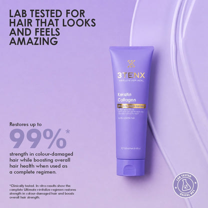 3TENX UltimateRevitalize Hair Mask with Keratin for Damaged Hair