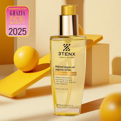 3TENX Nourishing Hair Serum for Dry & Frizzy Hair with Heat Protection