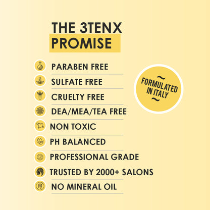 3TENX Nourishing Hair Serum for Dry & Frizzy Hair with Heat Protection